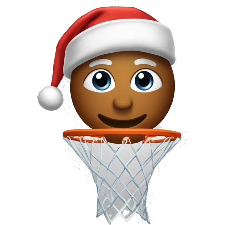christmas basketball emoji