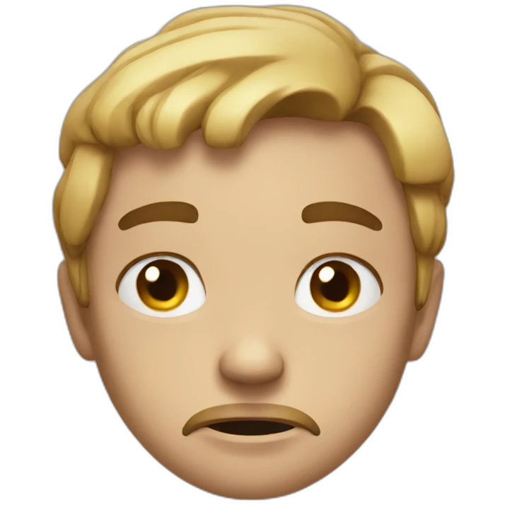 unhappy emoji