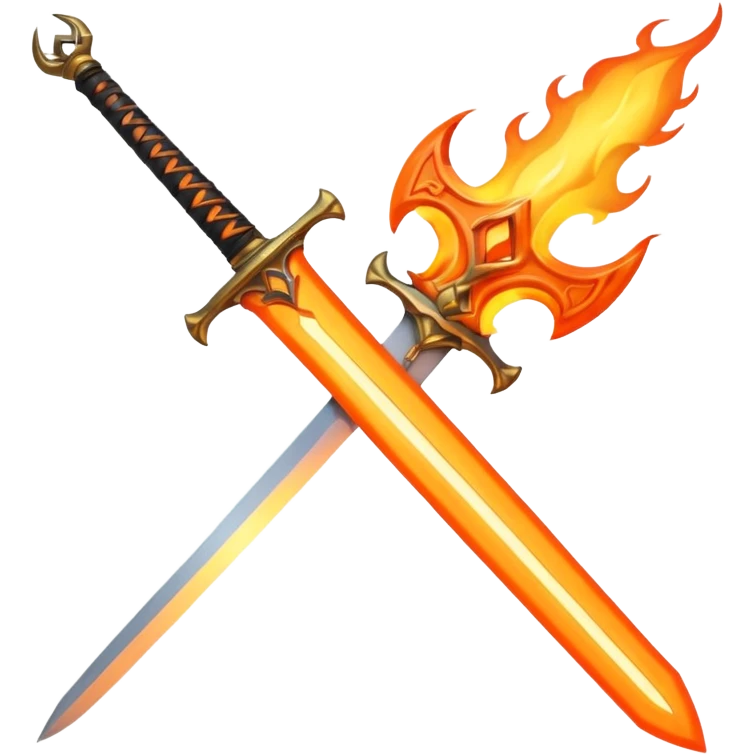 sword and fire emoji