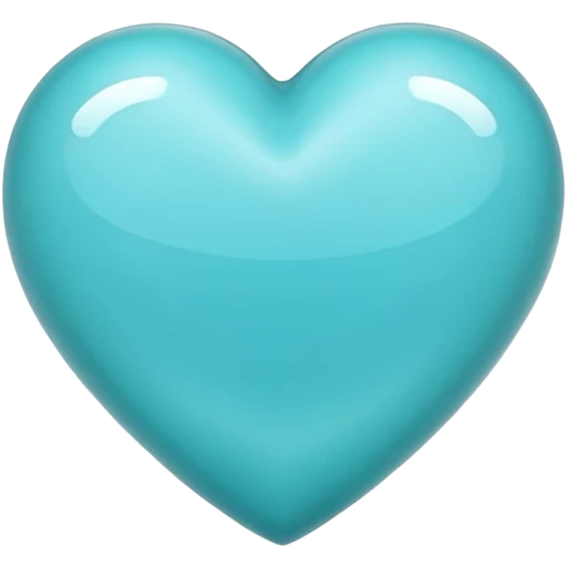 cyan heart emoji