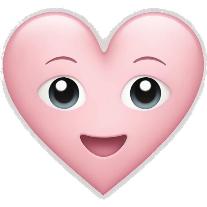 light pink heart emoji