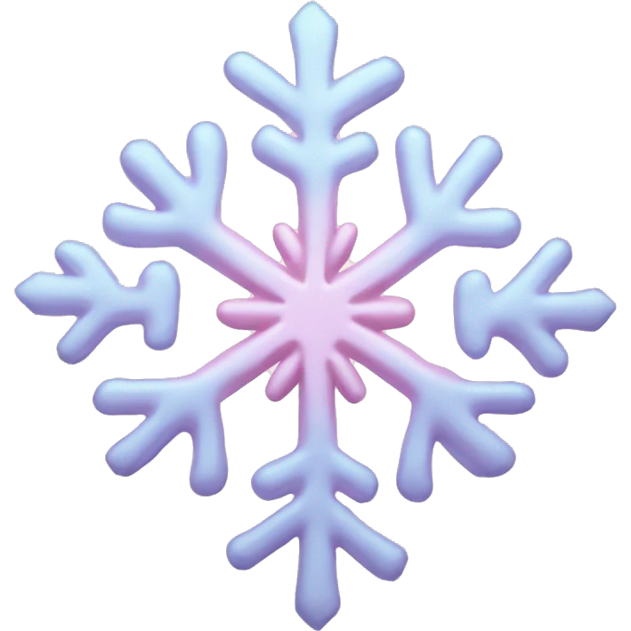 pastel pink snowflake  emoji