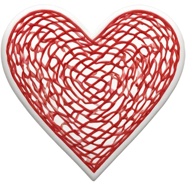 Red-white heard  emoji