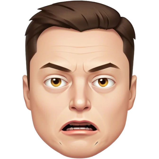 angry Elon Musk emoji
