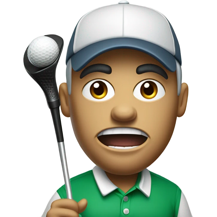 Mad golfer emoji  emoji