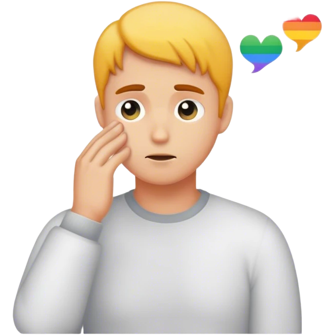 Gay thoughts emoji