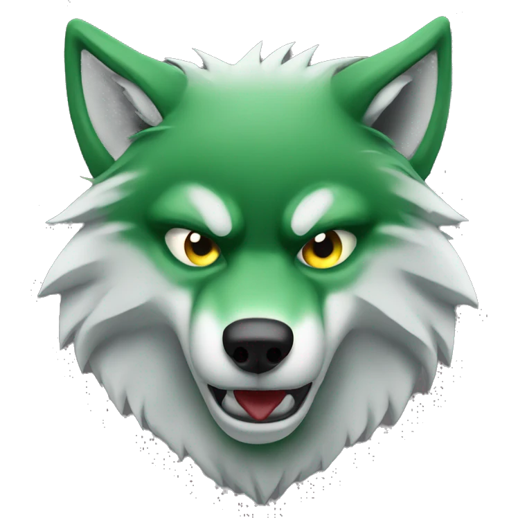 wolf, oyes green light, angry emoji