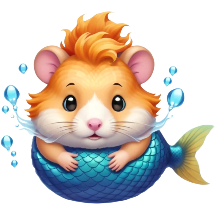 mermaid hamster emoji