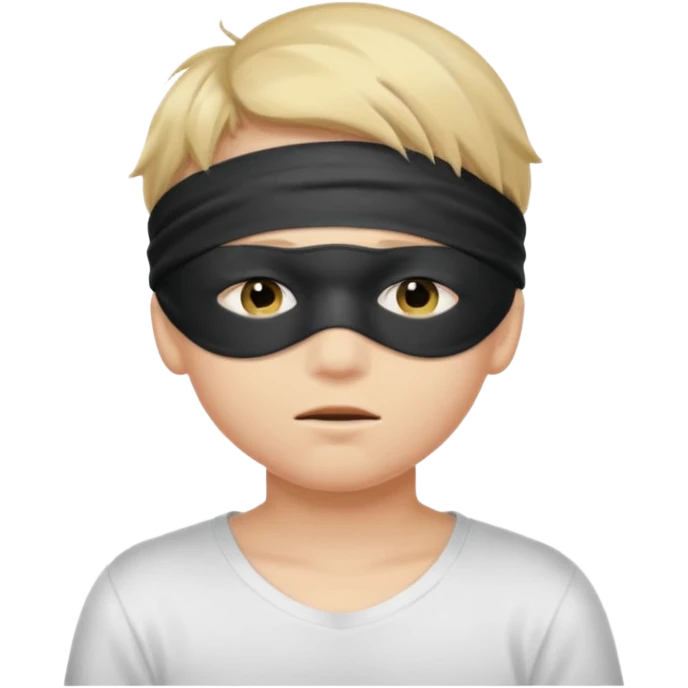 boy with blindfold over eyes emoji