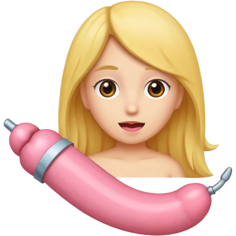 A girl with a penis and a vagina emoji