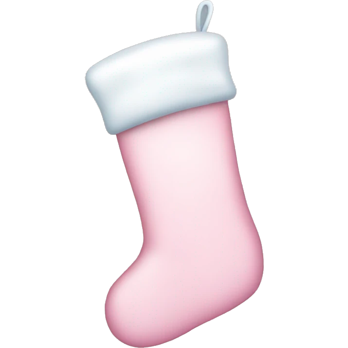 Pastel pink Christmas stocking  emoji