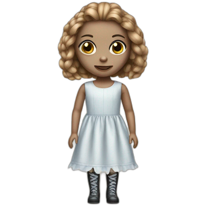 Creepy doll emoji