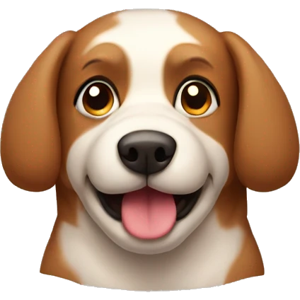 brown puffy dog  emoji