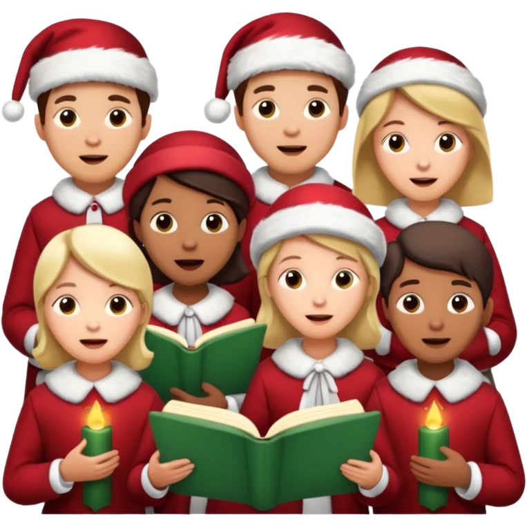 2 Christmas singers emoji