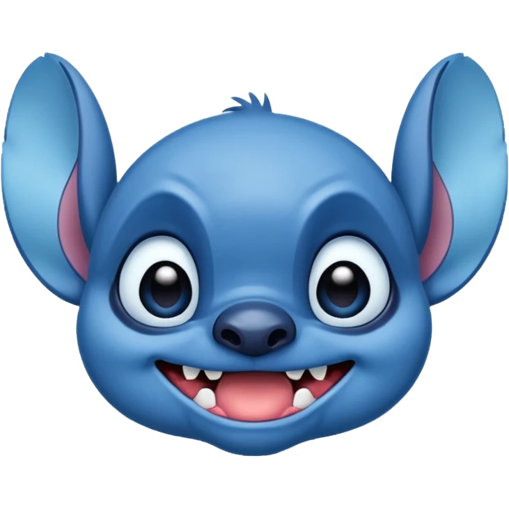 Stitch mischievous expression emoji