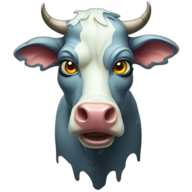 Zombie cow emoji