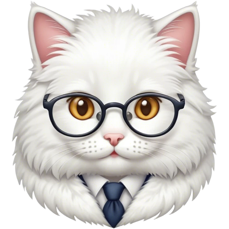 cute cat professor emoji