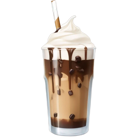 Aesthetic brown iced coffee from starbox emoji