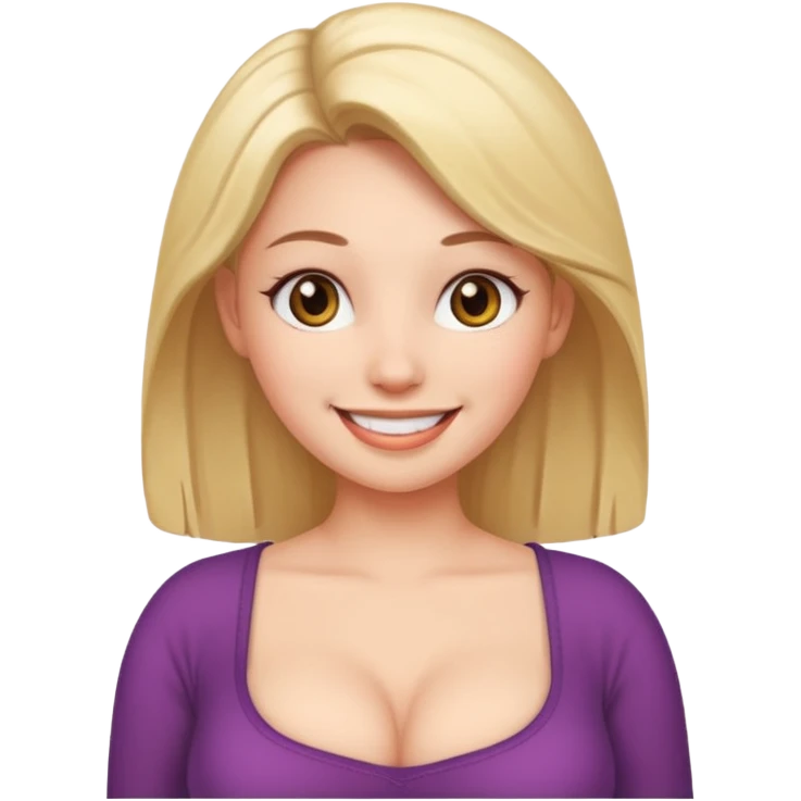 girl with big visible naked breasts emoji