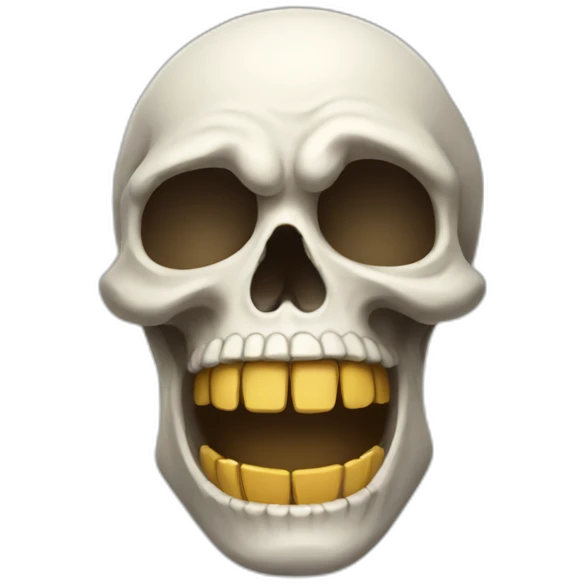 happy skull emoji