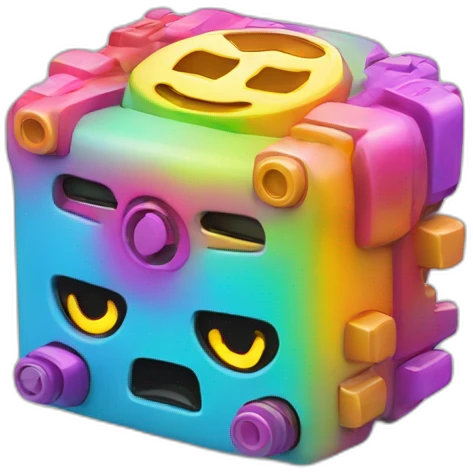 colorful mechanical keycap emoji