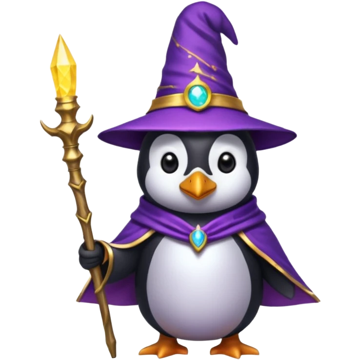Penguin Wizard emoji