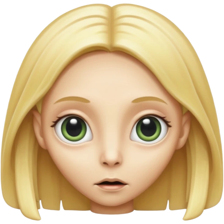 ALIEN WITH BLONDE emoji