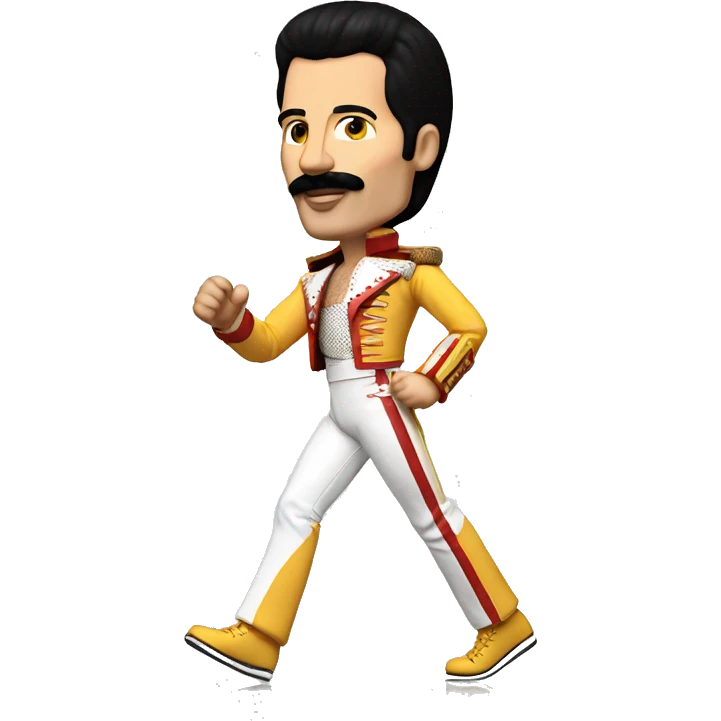Freddie Mercury walks off into the sunset emoji