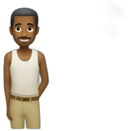 North african man and palm tree emoji