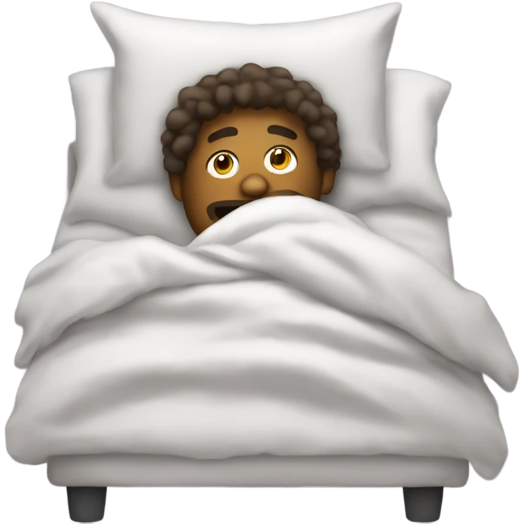 Laying in bed lazy emoji