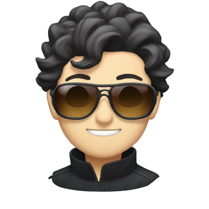 Tanjiro komada with sun glasses emoji