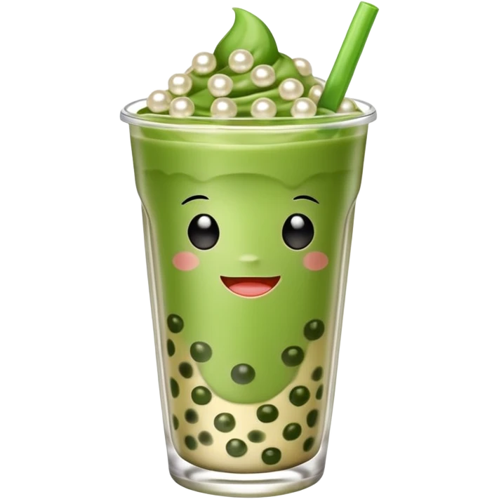 boba matcha milk tea emoji