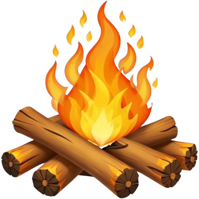 camp fire emoji