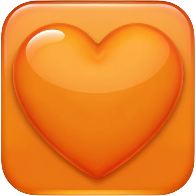 Orange heart emoji