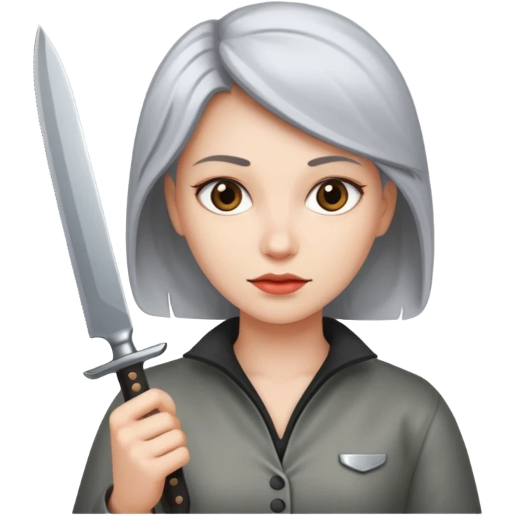Woman with a knife emoji