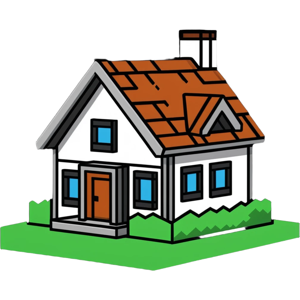 Minecraft house emoji