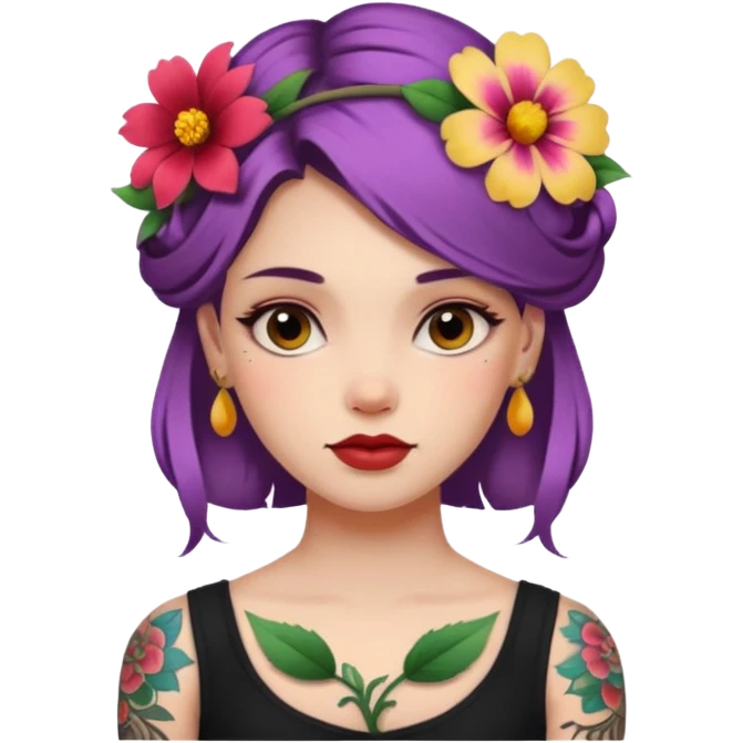 TATTOOED GIRL emoji
