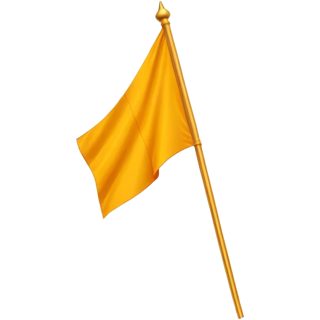 Saffron color flad emoji