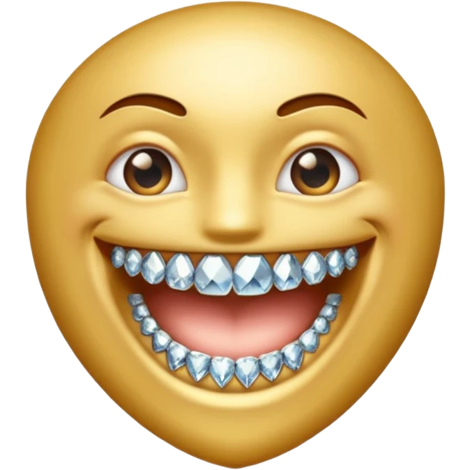 Emoji with diamond grillz emoji
