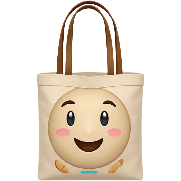 eco bag beige color emoji