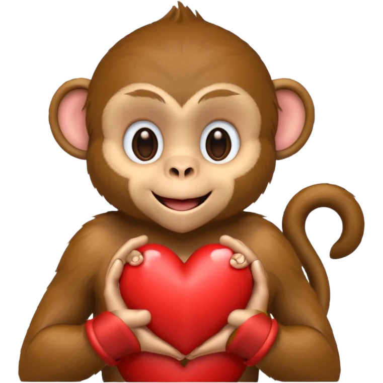 Monkey with heart emoji
