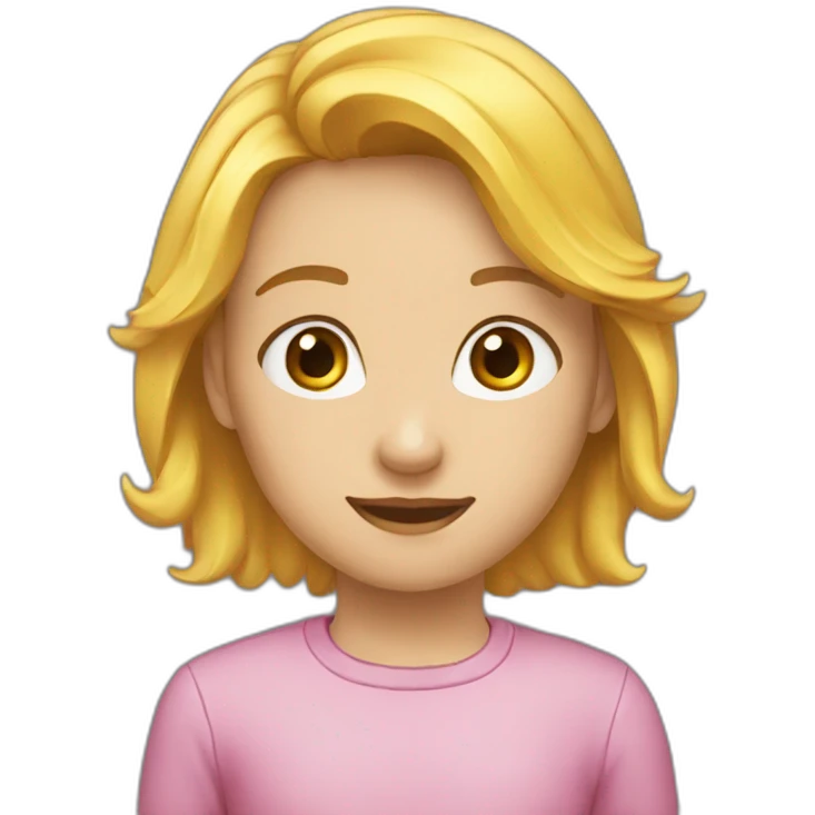 дівчинка,квітка, emoji