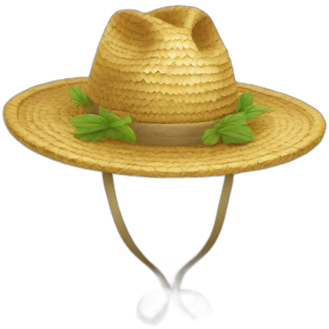 Chapeaux de paille emoji