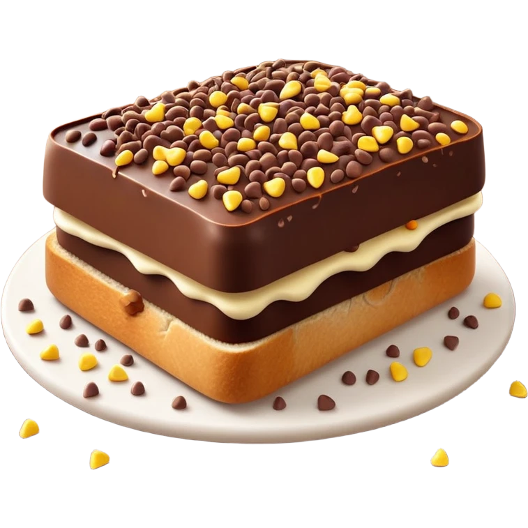 hagelslag-cinematic-realistic-hagelslag-treat-emoji,-depicted-as-crunchy-chocolate-sprinkles-scattered-on-a-slice-of-buttered-bread,-rendered-with-vivid-textures-and-playful,-inviting-lighting. emoji