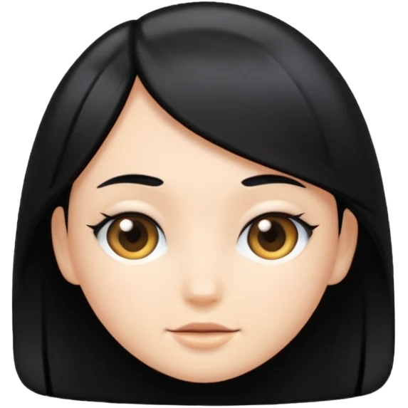 black hair emoji