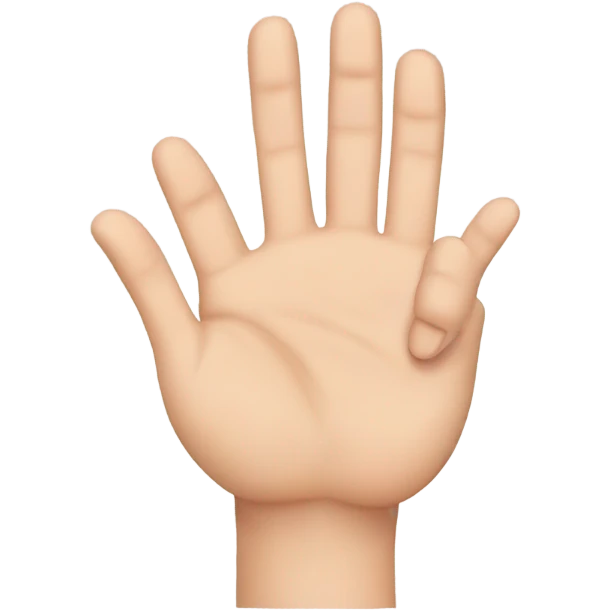 hand with 2 fingers up(thumb, index and pinky) emoji
