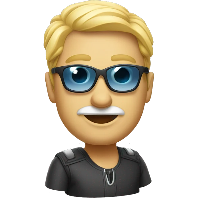 kul tesla med solbriller emoji