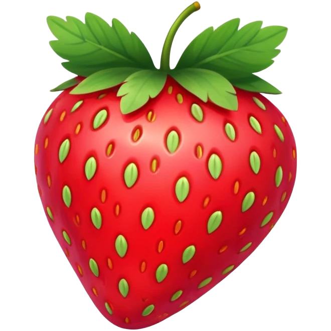 strawberry with bow emoji