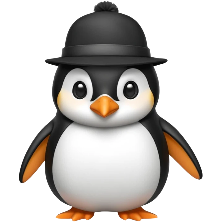 penguen with hat emoji