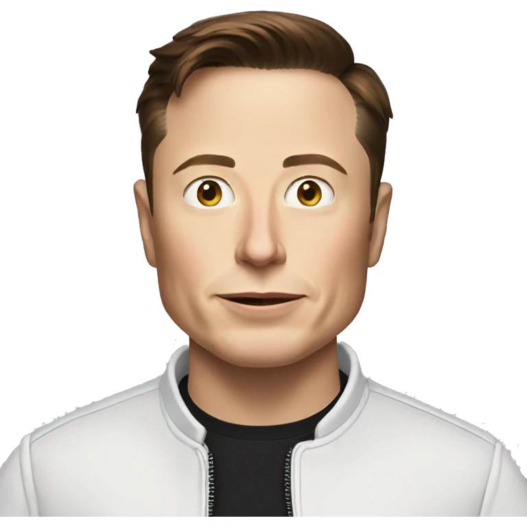 Elon musk with spaceX shirt emoji